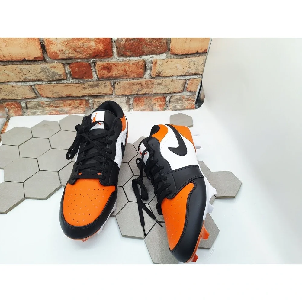 Air Jordan 1 Low TD Shattered Backboard Men's Size 15 Football Cleats FJ6245-801